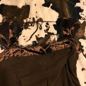 Allen B. Silk Peplum style top